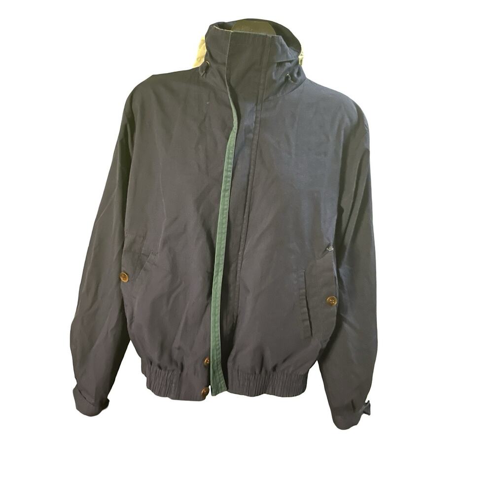 Vintage Eagles Ridge Jacket Men’s M Navy Blue Windbreaker Hooded